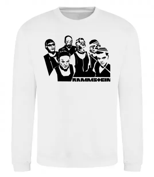 Свитшот Rammstein группа Белый фото
