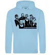 Мужская толстовка (худи) Rammstein группа Голубой фото