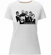 Женская премиум футболка Rammstein группа Белый фото