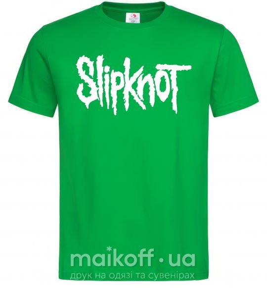 Чоловіча футболка Slipknot надпись Зелений фото