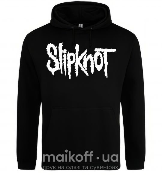 Чоловіча толстовка (худі) Slipknot надпись Чорний фото