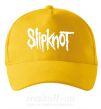 Кепка Slipknot надпись Солнечно желтый фото