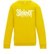 Детский Свитшот Slipknot надпись Солнечно желтый фото