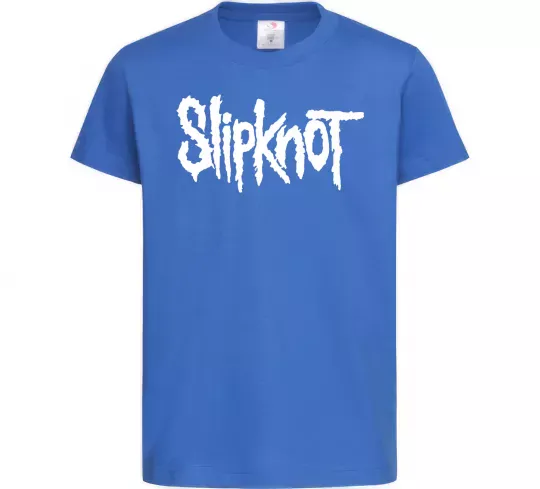 Дитяча футболка Slipknot надпись Яскраво-синій фото