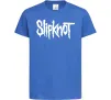Дитяча футболка Slipknot надпись Яскраво-синій Дитяча футболка Slipknot надпись Яскраво-синій фото