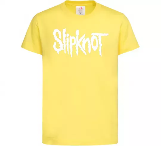 Дитяча футболка Slipknot надпись Лимонний фото