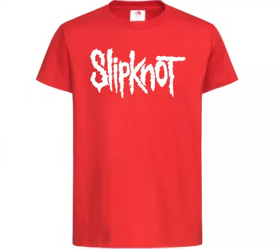 Дитяча футболка Slipknot надпись Червоний фото