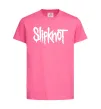 Детская футболка Slipknot надпись Ярко-розовый фото