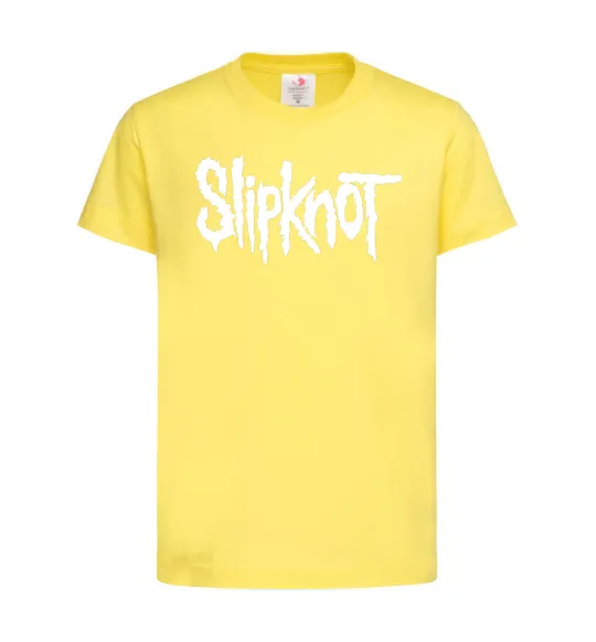 Детская футболка Slipknot надпись Лимонный фото