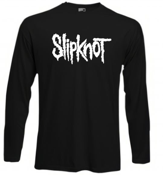 Лонгслив Slipknot надпись Черный фото