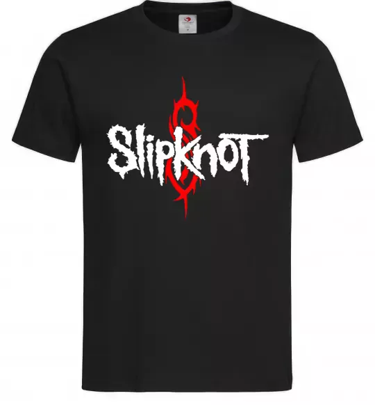 Чоловіча футболка Slipknot logotype Чорний фото