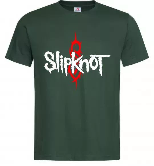 Чоловіча футболка Slipknot logotype Темно-зелений фото