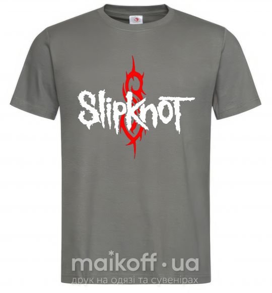 Чоловіча футболка Slipknot logotype Графіт фото