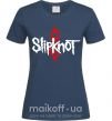 Жіноча футболка Slipknot logotype Темно-синій фото
