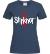 Женская футболка Slipknot logotype Темно-синий фото