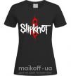 Женская футболка Slipknot logotype Черный фото