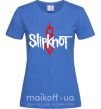 Жіноча футболка Slipknot logotype Яскраво-синій фото