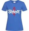 Женская футболка Slipknot logotype Ярко-синий фото