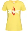 Женская футболка Slipknot logotype Лимонный фото