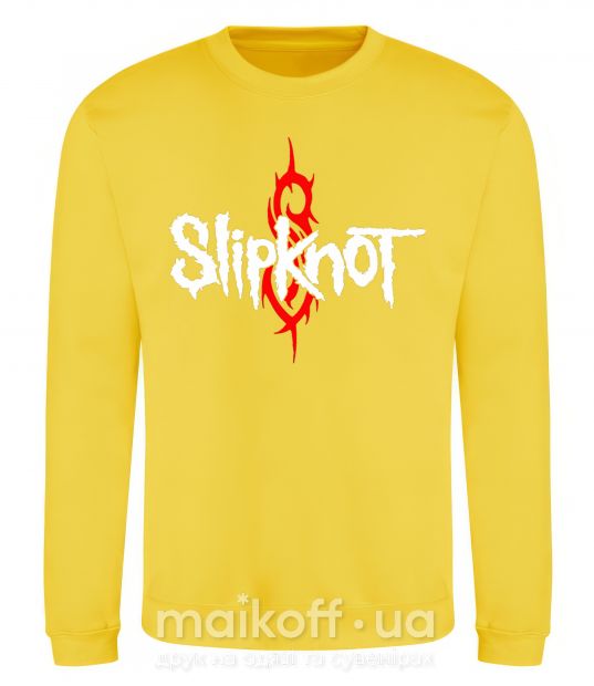 Свитшот Slipknot logotype Солнечно желтый фото