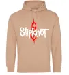 Женская толстовка (худи) Slipknot logotype Песочный фото