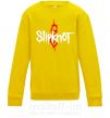 Детский Свитшот Slipknot logotype Солнечно желтый фото