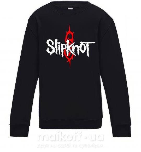 Дитячий світшот Slipknot logotype Чорний фото