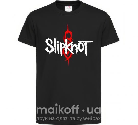 Детская футболка Slipknot logotype Черный фото