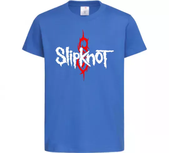 Дитяча футболка Slipknot logotype Яскраво-синій фото