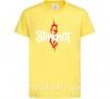 Детская футболка Slipknot logotype Лимонный фото