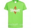 Дитяча футболка Slipknot logotype Лаймовий фото