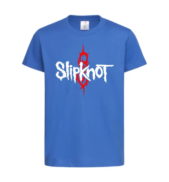 Детская футболка Slipknot logotype Ярко-синий фото