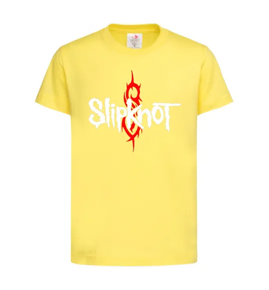 Детская футболка Slipknot logotype Лимонный фото