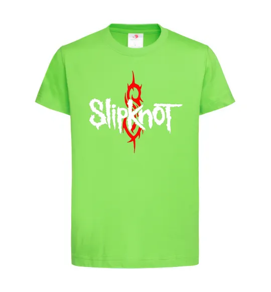 Детская футболка Slipknot logotype Лаймовый фото