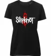 Жіноча преміум футболка Slipknot logotype Чорний фото