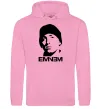 Женская толстовка (худи) Eminem face Розовый фото