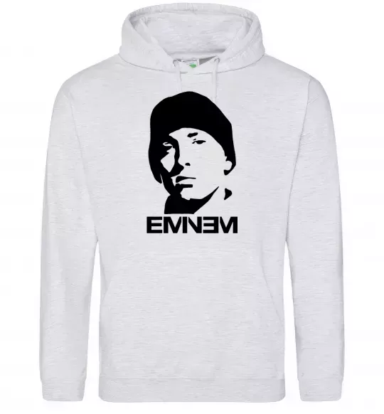 Жіноча толстовка (худі) Eminem face Сірий меланж фото