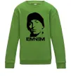 Детский Свитшот Eminem face Лаймовый фото