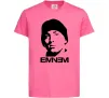 Детская футболка Eminem face Ярко-розовый Детская футболка Eminem face Ярко-розовый фото