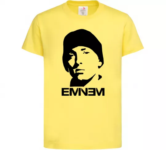 Детская футболка Eminem face Лимонный фото