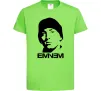 Детская футболка Eminem face Лаймовый Детская футболка Eminem face Лаймовый фото