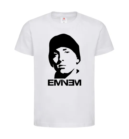 Детская футболка Eminem face Белый фото