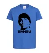 Детская футболка Eminem face Ярко-синий фото
