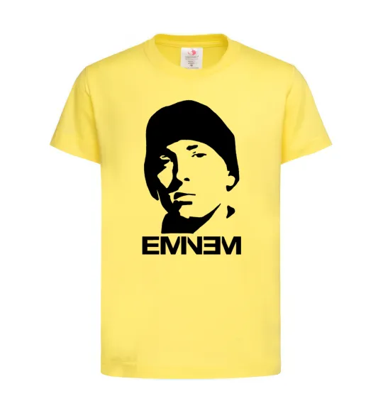 Детская футболка Eminem face Лимонный фото