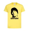 Детская футболка Eminem face Лимонный фото