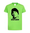 Детская футболка Eminem face Лаймовый фото