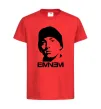 Детская футболка Eminem face Красный фото