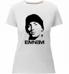 Женская премиум футболка Eminem face Белый фото