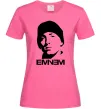 Женская футболка Eminem face Ярко-розовый фото