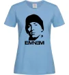Женская футболка Eminem face Голубой фото
